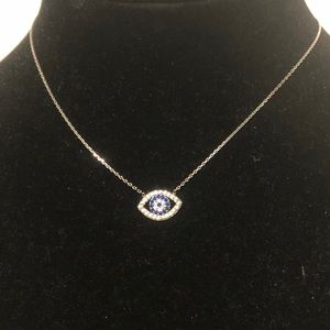 Evil Eye Necklace 925 Sterling silver 18 inch